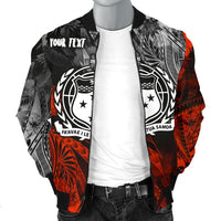 Samoa Polynesian Personalised Men's Bomber Jacket - Vintage Polynesian Style - Polynesian Pride