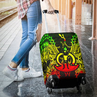 Vanuatu Polynesian Luggage Covers Map Reggae - Polynesian Pride