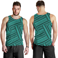 Polynesian Nation Turquoise Hawaii Men's Tank Top - Polynesian Pride