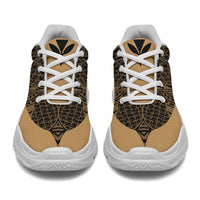 Hawaii Kanaka Maoli Polynesian Chunky Sneaker Line Style Gold - Polynesian Pride