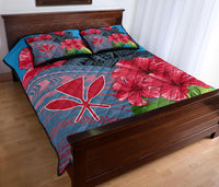 Hawaii Turtle Hibiscus Kanaka Pink Style - Quilt Bed Set AH - Polynesian Pride