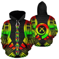 Vanuatu Polynesian Hoodie Reggae Tattoo Unisex Reggae - Polynesian Pride