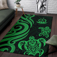 Wallis and Futuna Area Rug - Green Tentacle Turtle - Polynesian Pride