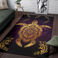 Turtle Golden Royal Area Rug AH - Polynesian Pride