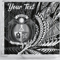 Nauru Shower Curtains - Custom Personalised Wings Style - Polynesian Pride