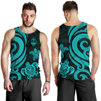 Guam Men's Tank Top - Turquoise Tentacle Turtle - Polynesian Pride