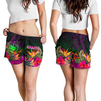 Samoa Women's Shorts - Summer Hibiscus - Polynesian Pride