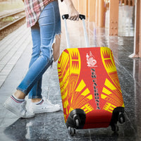 New Caledonia Luggage Cover - Polynesian Tattoo Flag - Polynesian Pride