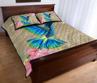 Hawaii Humming Bird Hibiscus Polynesian Quilt Bed Set - Polynesian Pride