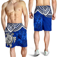 Tonga Polynesian Shorts (Men) - Blue Turtle - Polynesian Pride