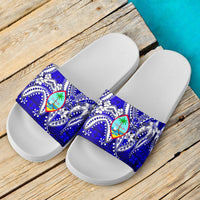 Guam Sandals - Tribal Jungle Pattern Blue - Polynesian Pride