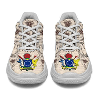Cook Islands 1 Chunky Sneakers - The Beige Hibiscus - Polynesian Pride