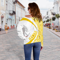 Hawaii Polynesian Women's Off Shoulder Sweater 03 - Polynesian Pride