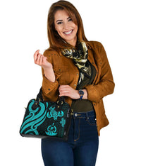 Vanuatu Shoulder Handbag - Turquoise Tentacle Turtle - Polynesian Pride