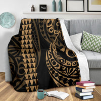 Hawaii Kakau Gold Polynesian Premium Blanket - Polynesian Pride