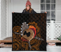 Hawaiian Warrior Helmet Polynesian Premium Quilt - Polynesian Pride