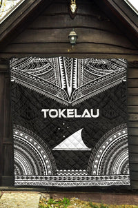 Tokelau Premium Quilt - Tokelau Flag Polynesian Chief Black Version - Polynesian Pride