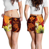 Hawaii Custom Personalised Women's Shorts - Tribal Tuna Fish - Polynesian Pride