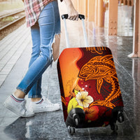 American Samoa Custom Personalised Luggage Covers - Tribal Tuna Fish - Polynesian Pride