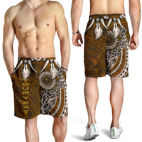 Chuuk Custom Personalised Men's Shorts - Polynesian Boar Tusk - Polynesian Pride