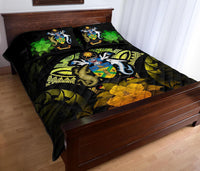 Solomon Islands Polynesian Quilt Bed Set Hibiscus Reggae - Polynesian Pride
