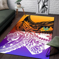 Tuvalu Area Rug - Tribal Jungle Pattern - Polynesian Pride