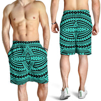 Polynesian Seamless Turquoise Men's Short - Polynesian Pride