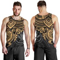 Polynesian Hawaii Men's Tank Top - Gold Turtle - Polynesian Pride