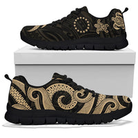 Cook Islands Sneakers - Gold Tentacle Turtle - Polynesian Pride