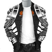 Papua New Guinea Men Bomber Jackets - Polynesian Tattoo Black - Polynesian Pride