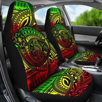 Seahorse Polynesian Car Seat Covers - Polynesian Tattoo Reggae - Polynesian Pride