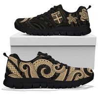 Fiji Polynesian Sneakers - Gold Tentacle Turtle - Polynesian Pride
