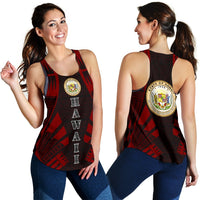 Hawaii Women Racerback Tank - Polynesian Tattoo Red - Polynesian Pride