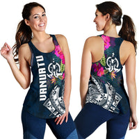 Vanuatu Polynesian Women's Racerback Tank - Summer Vibes - Polynesian Pride