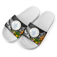 Palau Slide Sandals - Custom Personalised Seal Spiral Polynesian Patterns - Polynesian Pride