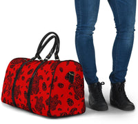 Polynesian Turtle Palm And Sea Pebbles Red Hawaii Travel Bag - Polynesian Pride
