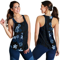 Hawaii Tropical Polynesian Women's Tank Top - Curtis Style Indigo - Polynesian Pride