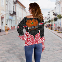 Papua New Guinea Premium Off Shoulder Sweater A7 - Polynesian Pride