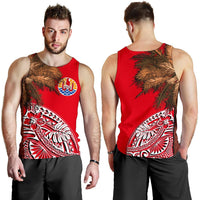 French Polynesia Men's Tank Top - Palm Tree Polynesian Pattern - Polynesian Pride