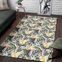 Tropical Jungle Parrots And Flamingos Rug - Polynesian Pride