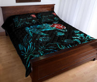 Personalized - Hawaii Ohana Honu Paua Shell Quilt Bed Set - Polynesian Pride