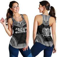 Papua New Guinea Women's Racerback Tank - Polynesian Chief Black Version - Polynesian Pride
