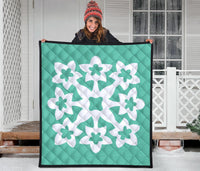 Hawaiian Premium Quilt Royal Pattern - Seafoarm - A1 Style - Polynesian Pride