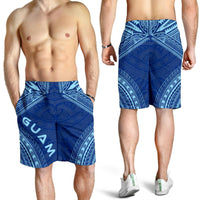 Guam Men's Shorts - Polynesian Chief Flag Version - Polynesian Pride