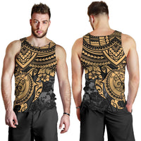 Tonga Polynesian Men's Tank Top - Golden Turtle - Polynesian Pride