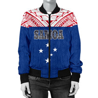Samoa Women's Bomber Jacket - Polynesian Design - Polynesian Pride