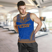 Marshall Islands Men's Tank Top - Polynesian Chief Flag Version - Polynesian Pride