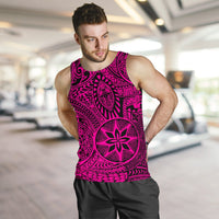 Polynesian Hawaiian Style Tribal Tattoo Pink Hawaii Men's Tank Top - Polynesian Pride