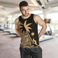 Marshall Islands Coconut Tree Men'S Tank Top Gold - Polynesian Pride