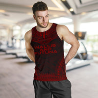 Wallis And Futuna Men's Tank Top - Polynesian Chief Red Version - Polynesian Pride